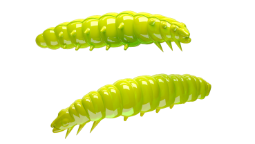 LIBRA LURES LARVA 35 mm Cheese, 12 Stück, 027, Apple Green
